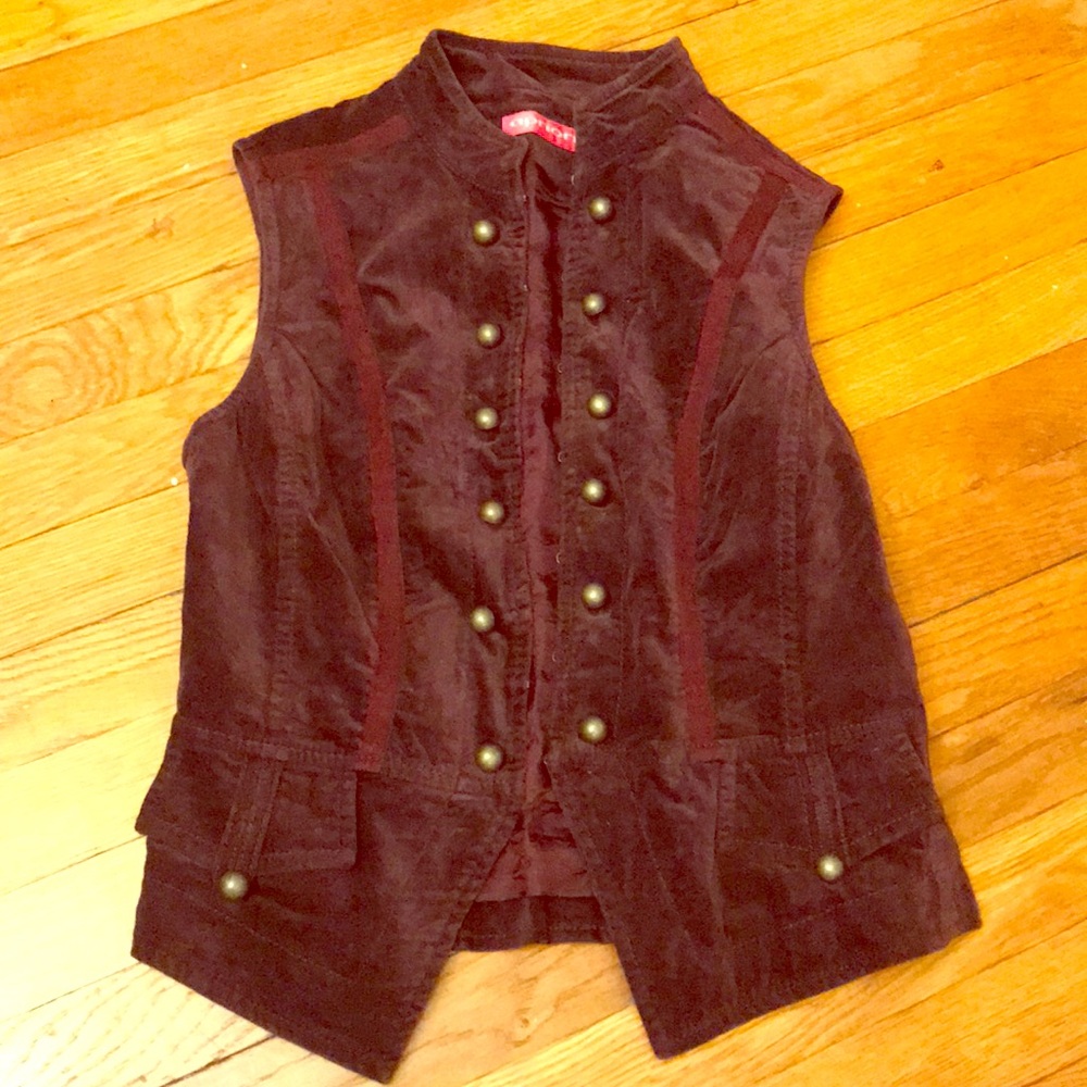 Aprior (Escada brand) Purple Velvet Vest